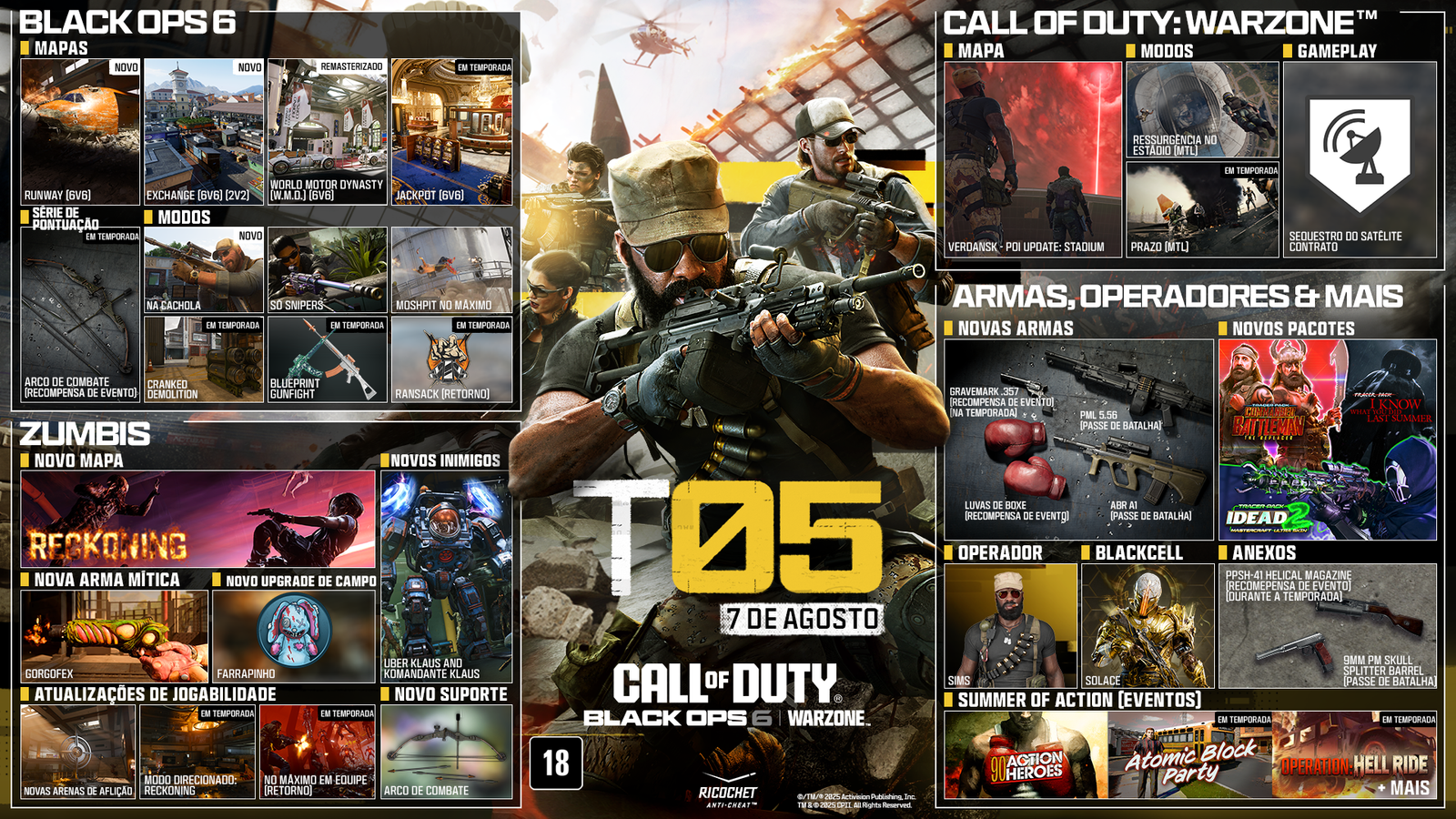 Temporada 5 de Call of Duty Black Ops 6 e Warzone Temporada 5 de Call of Duty Black Ops 6 e Warzone