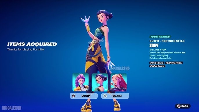 kpop demon hunters fortnite zoey kpop demon hunters fortnite zoey