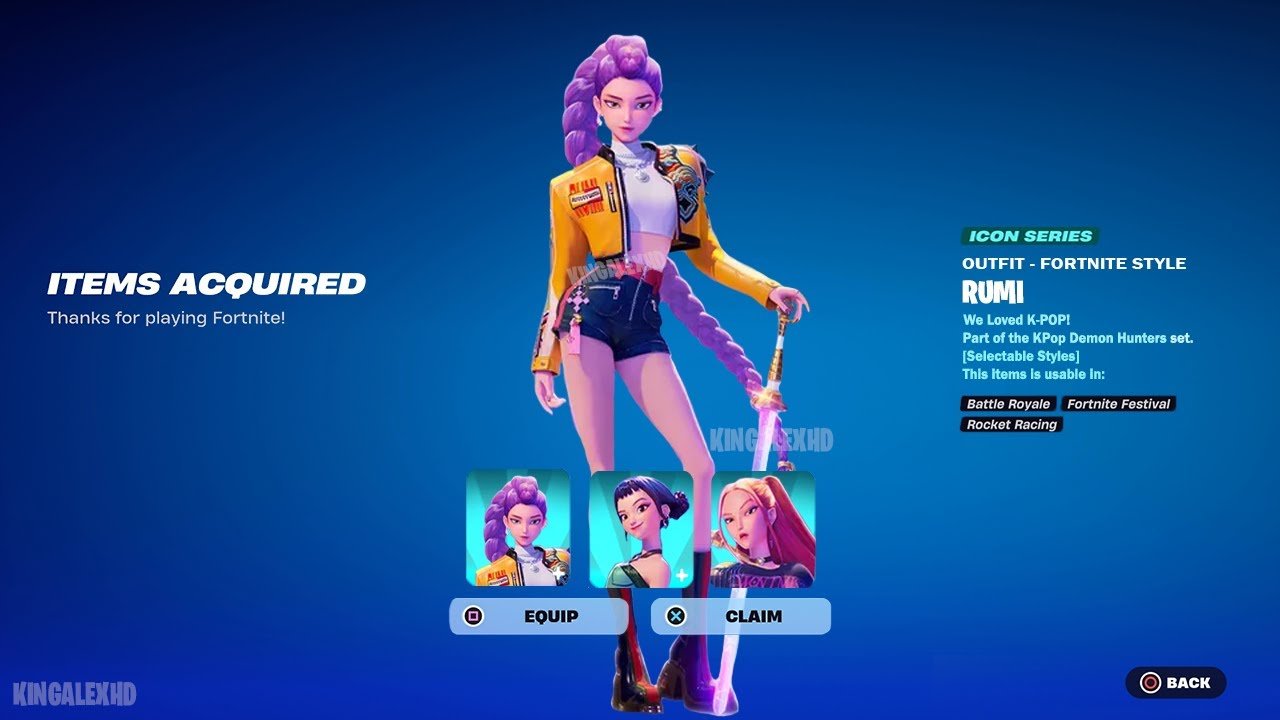 rumi kpop demon hunters fortnite rumi kpop demon hunters fortnite